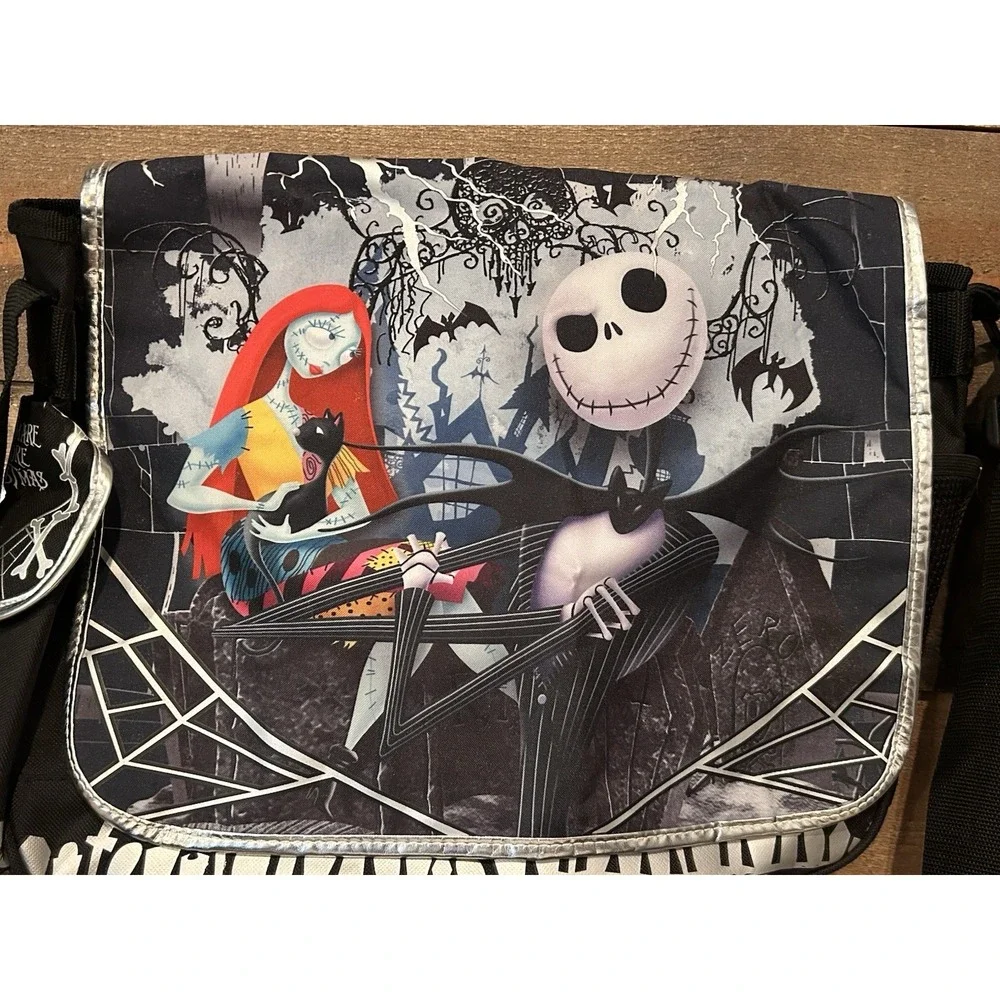 Disney Nightmare Before Christmas Jack Skellington‎ Sally Messenger Laptop Bag